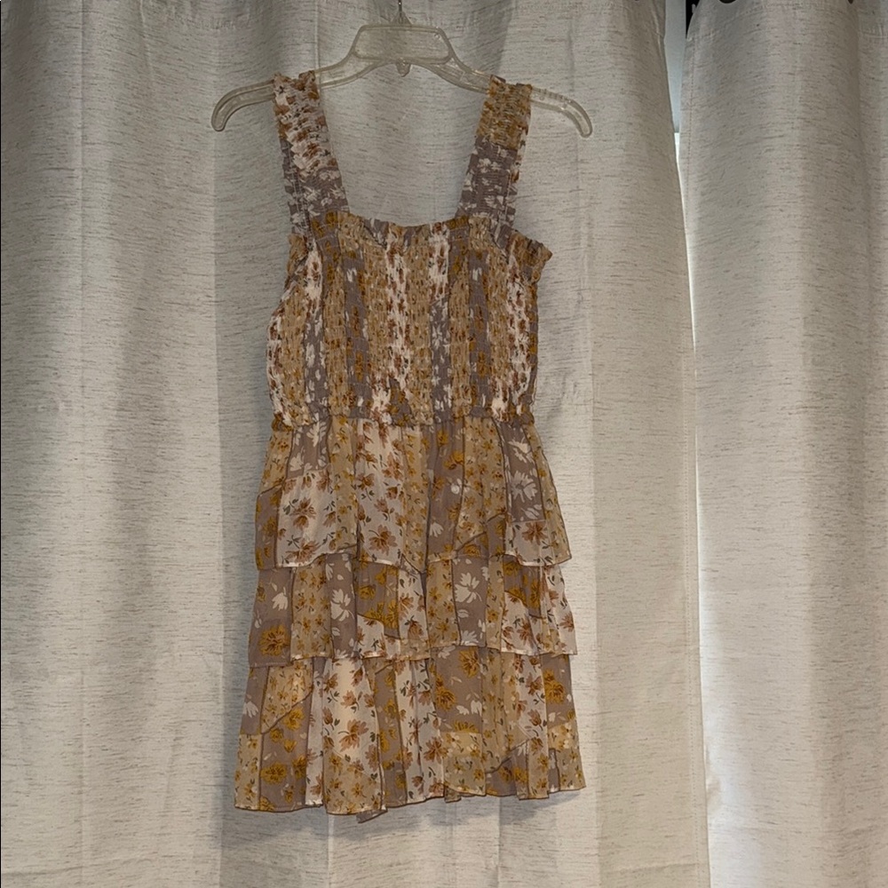 Entro Tan Cream Tiered Sundress